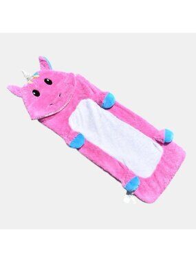 Iscream Kids Pink Unicorn Plush Sleeping Bag Hooded Fleece Slumber Party